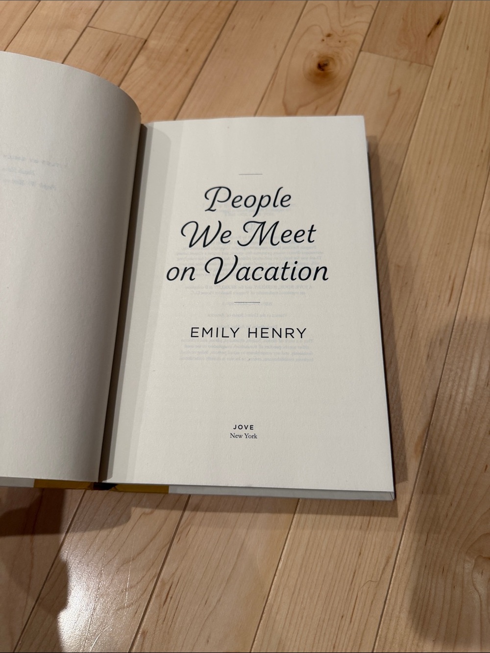 "People We Meet on Vacation" Hardcover Book - by Emily Henry